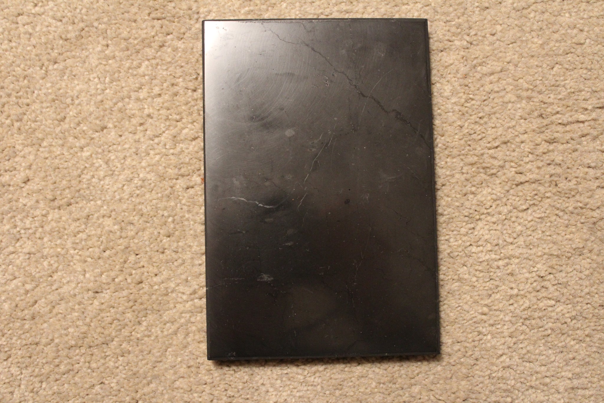 POLISHED SHUNGITE TILE FOR EMF PROTECTION FOR ROUTERS