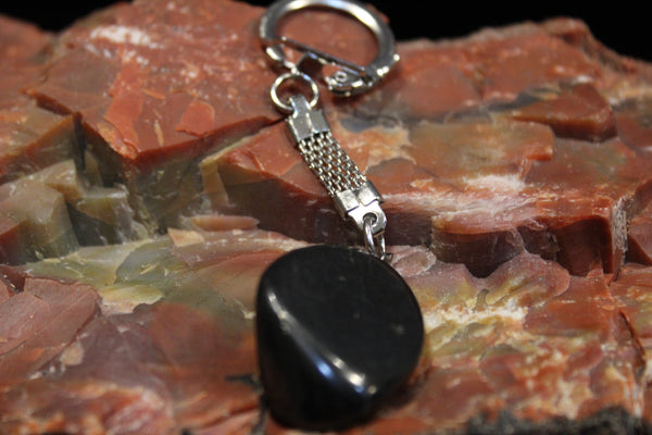 KEY CHAINS WITH SHUNGITE PEBBLE OR ELITE STONE