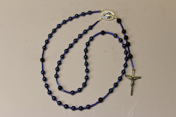 CATHOLIC ROSARY WITH SHUNGITE BEADS FOR EMF PROTECTION